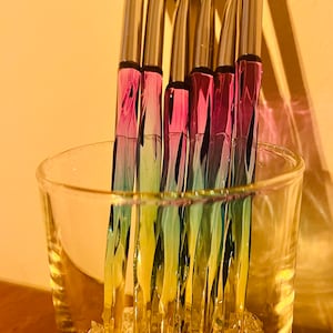 Rainbow Makeup Brushes