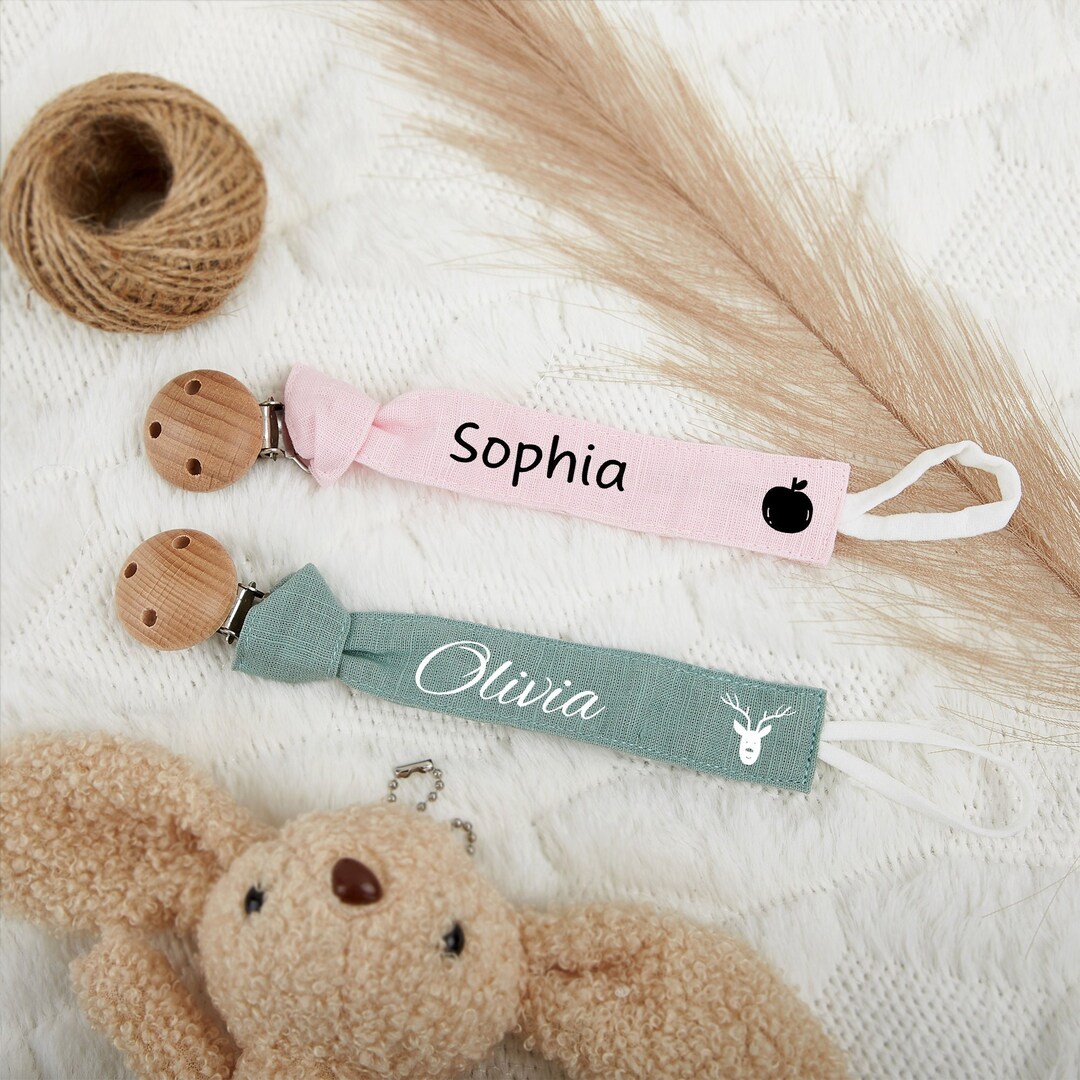 Personalized Pacifier Clip Custom Pacifier Holder Etsy