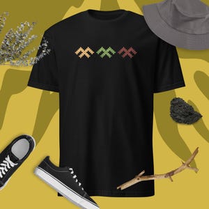 Lithuanian Flag Colors Shirt, Žirgeliai, Ancient Symbols, Ethnic Baltic Folk Art, Lithuania Travel Gift Vintage Colors