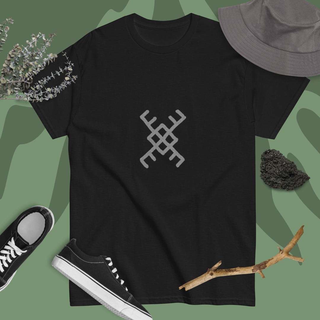 Baltic Sign Tree Lithuanian Sign Veziukas Shirt, Baltic Pagan Sign Crayfish, Hand Drawn ...