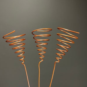 3 PACK Electroculture Copper Garden Antennas, Ighina Spiral