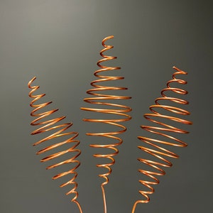3 PACK Large Electroculture Copper Garden Antennas, Full Ighina Spiral