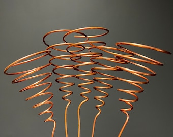 5 PACK Electroculture Copper Garden Antennas, Ighina Spiral