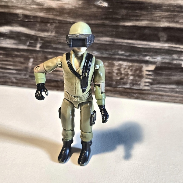 Vintage GI Joe Action Figure 1982 Steeler: MOBAT Driver v1 (straight-arm)