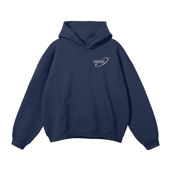 Sudadera con capucha Starboy extragrande StarboyDreams azul marino Etsy Espana