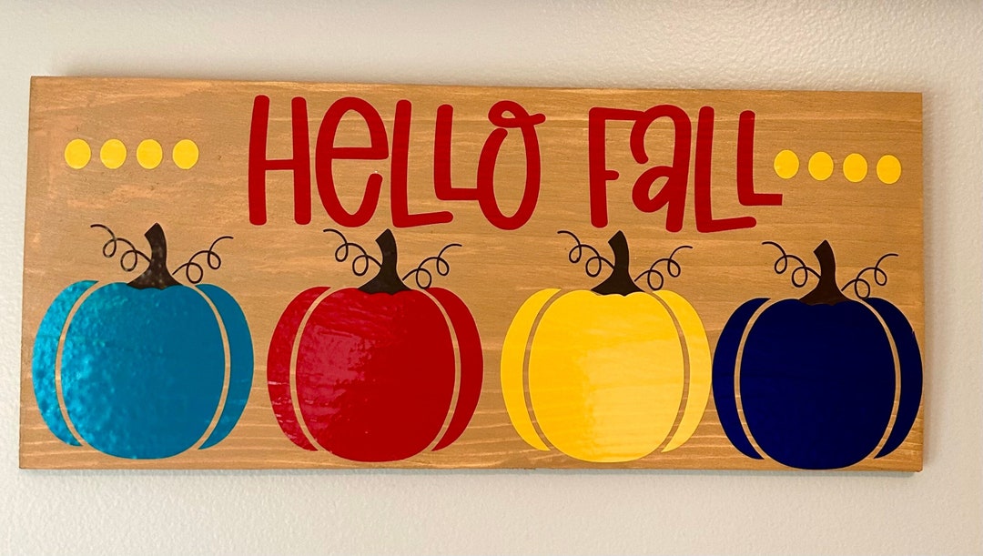Hello Fall Sign Etsy