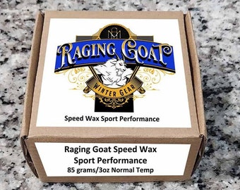 Raging Goat™  Sport Performance Fastest Snowboard Wax, Biodegradable Ski Wax, All Natural ECO Friendly Plant Based Ski Wax