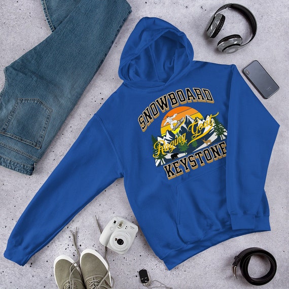 Raging Goat Snowboard Keystone Colorado Unisex Hoodie Sweatshirts for Snowboarding and Winter Wear. Gift for Men Women and Teens. Etsy
