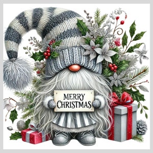 Whimsical Winter Gnome PNG Bundle | Cute Christmas Gnome Clipart | Holiday Gnome Digital Download | Winter Wonderland Art | DIY Crafting PNG