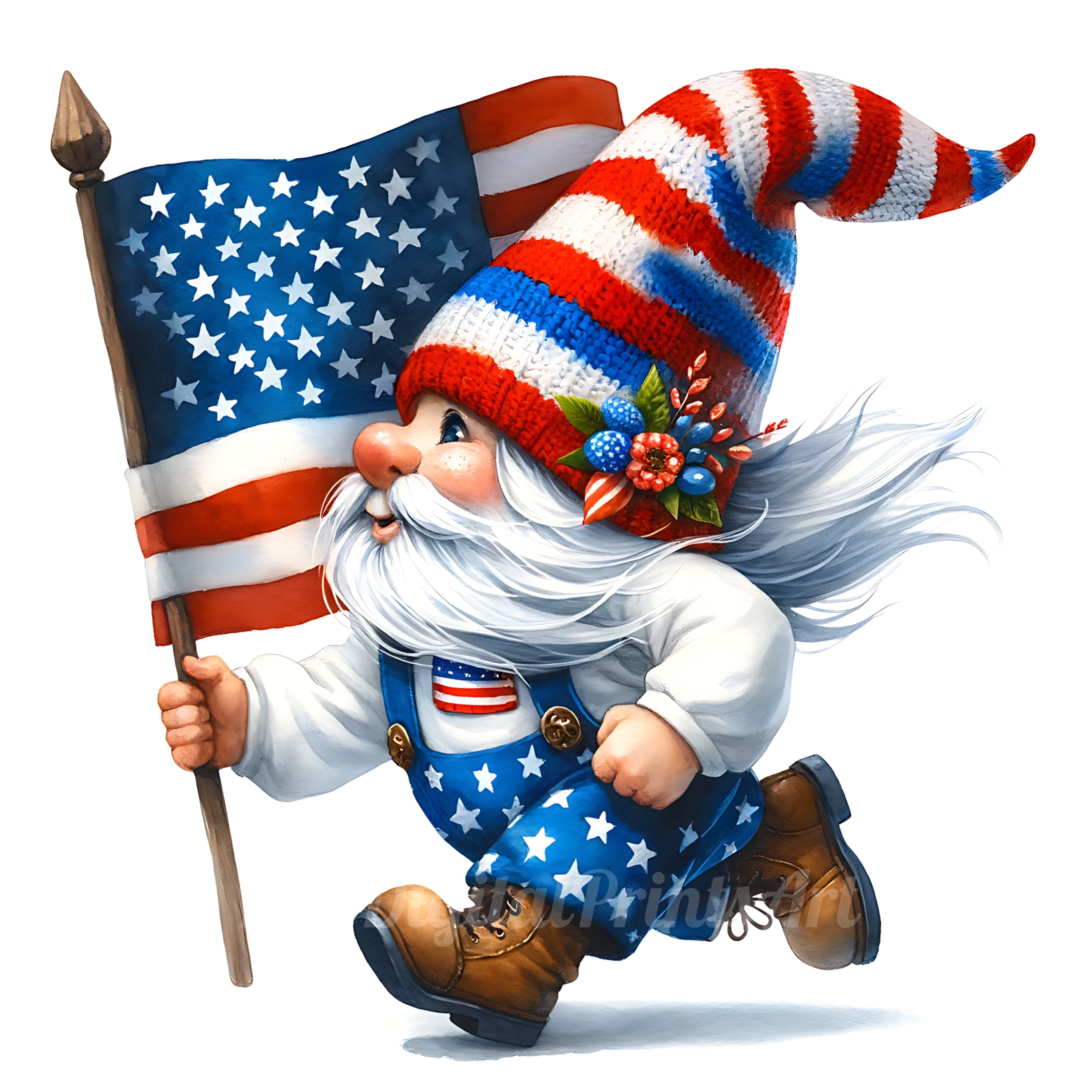 Patriotic Gnome PNG Bundle | 4th of July Clip Art (digital Download) - Etsy