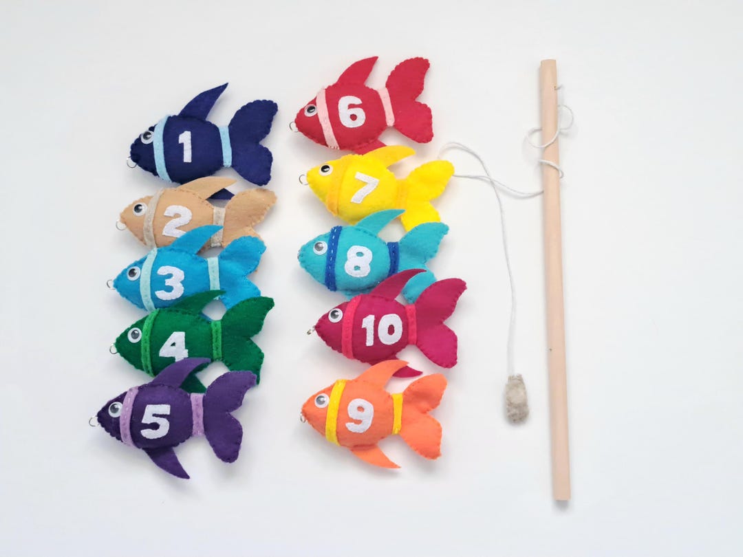 Felt Fishing Game With Magnet - Interactive Play Set for Children ...