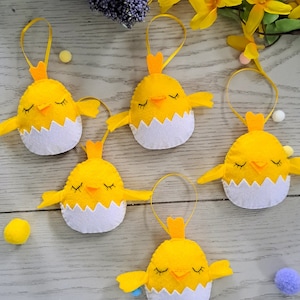 Felt Chick Ornament: Handmade Spring Decor (3 Inch)