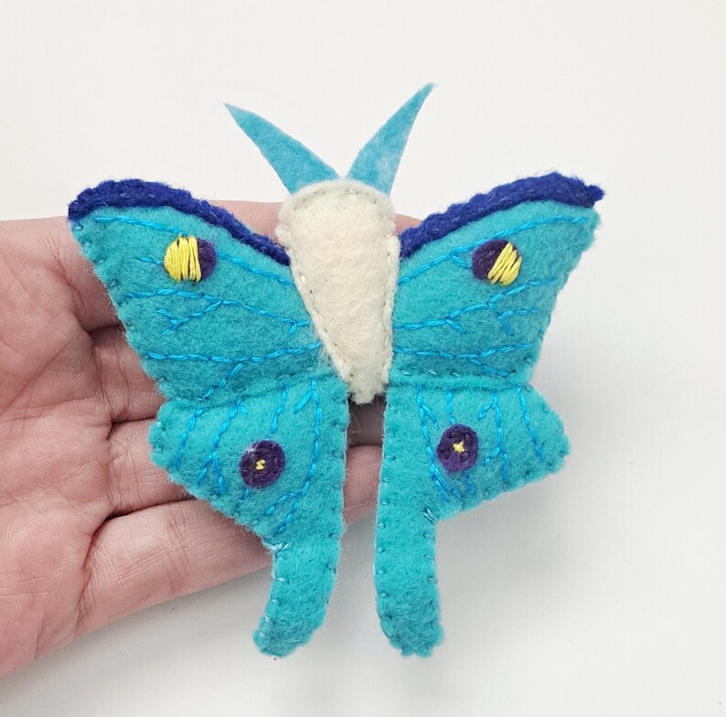 Felt Fly Handmade Felt Mini Bugs, Felt Bug Collection Butterfly, Bee, Fly ...