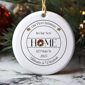 New Home Ornament, New Home Keepsake, New Home Christmas, Personalized New Home Ornament, New House Christmas Ornament, Christmas Address