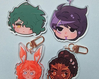 Hwei, Mel, Aphelios and Aurora Epoxy Keychain | League of Legends