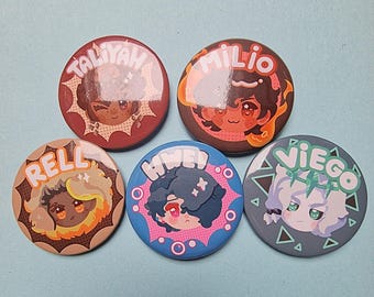 League of Legends Buttons | Hwei, Taliyah, Milio, Viego and Rell