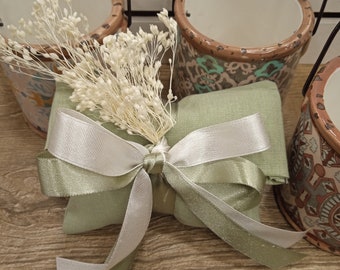 20/50/100 Sage green linen favor bag