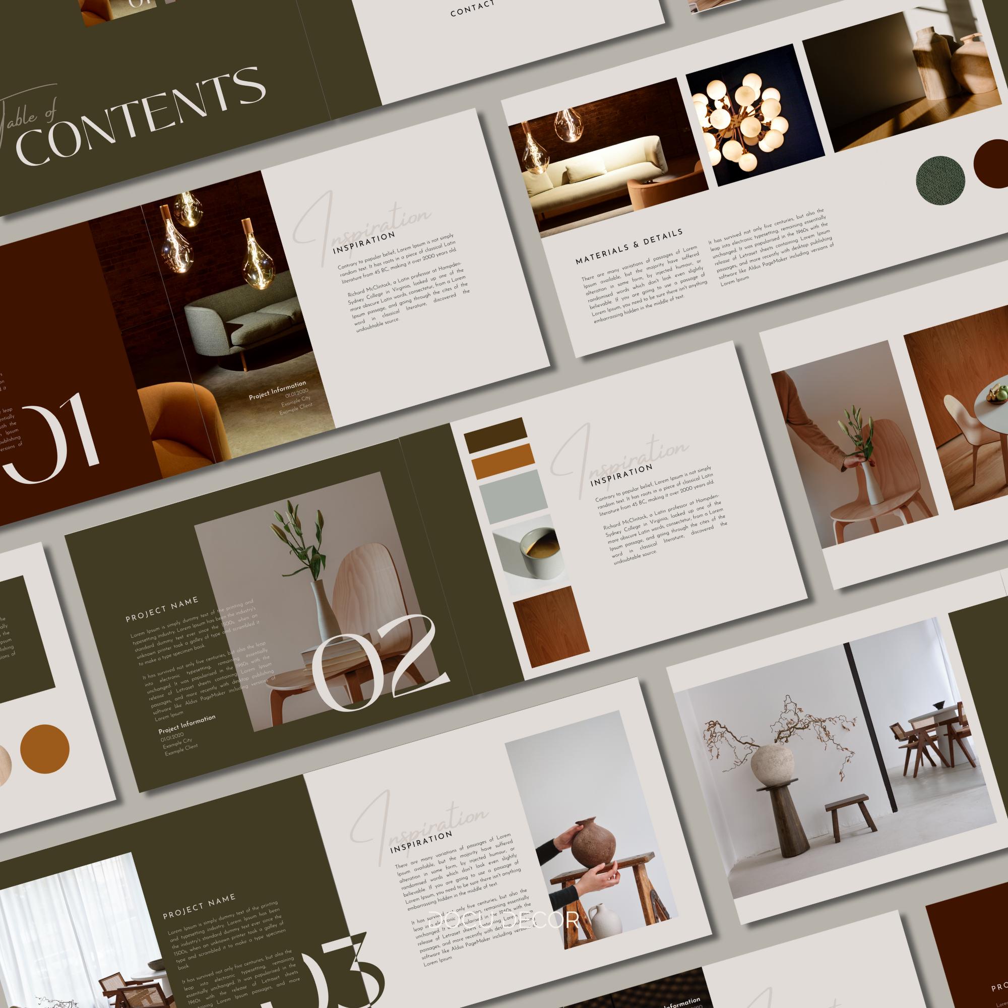 Canva Portfolio Template: Interior Designer & Architect (digital ...