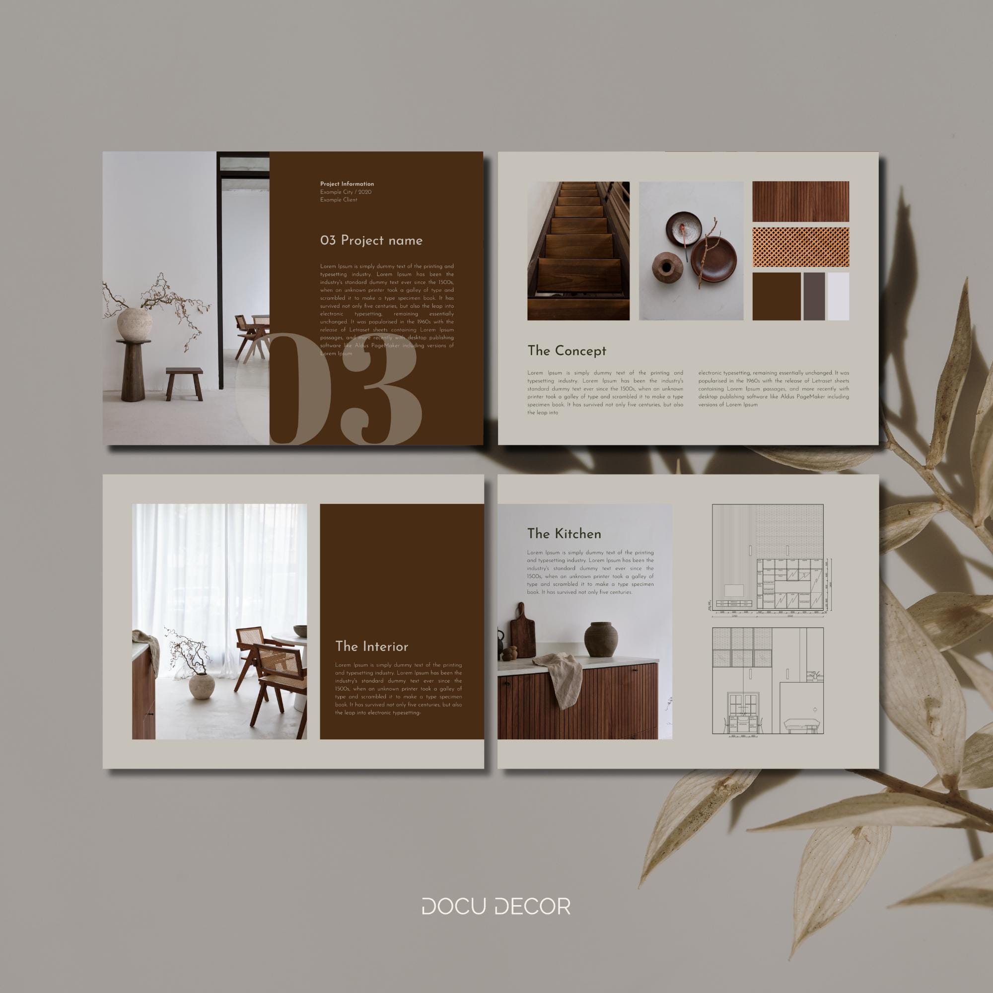 Canva Portfolio Template: Interior Designer & Architect (digital) - Etsy