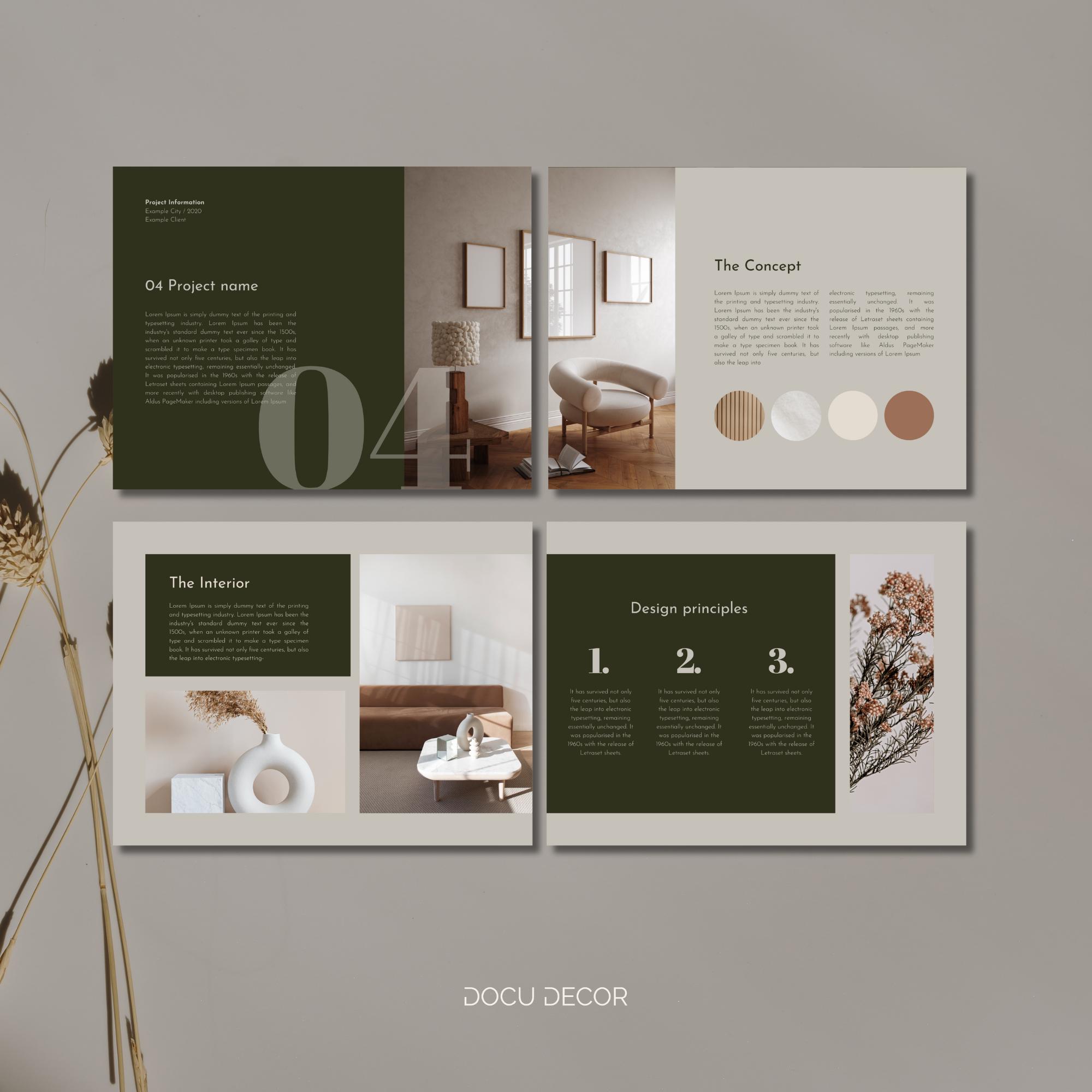 Canva Portfolio Template: Interior Designer & Architect (digital) - Etsy