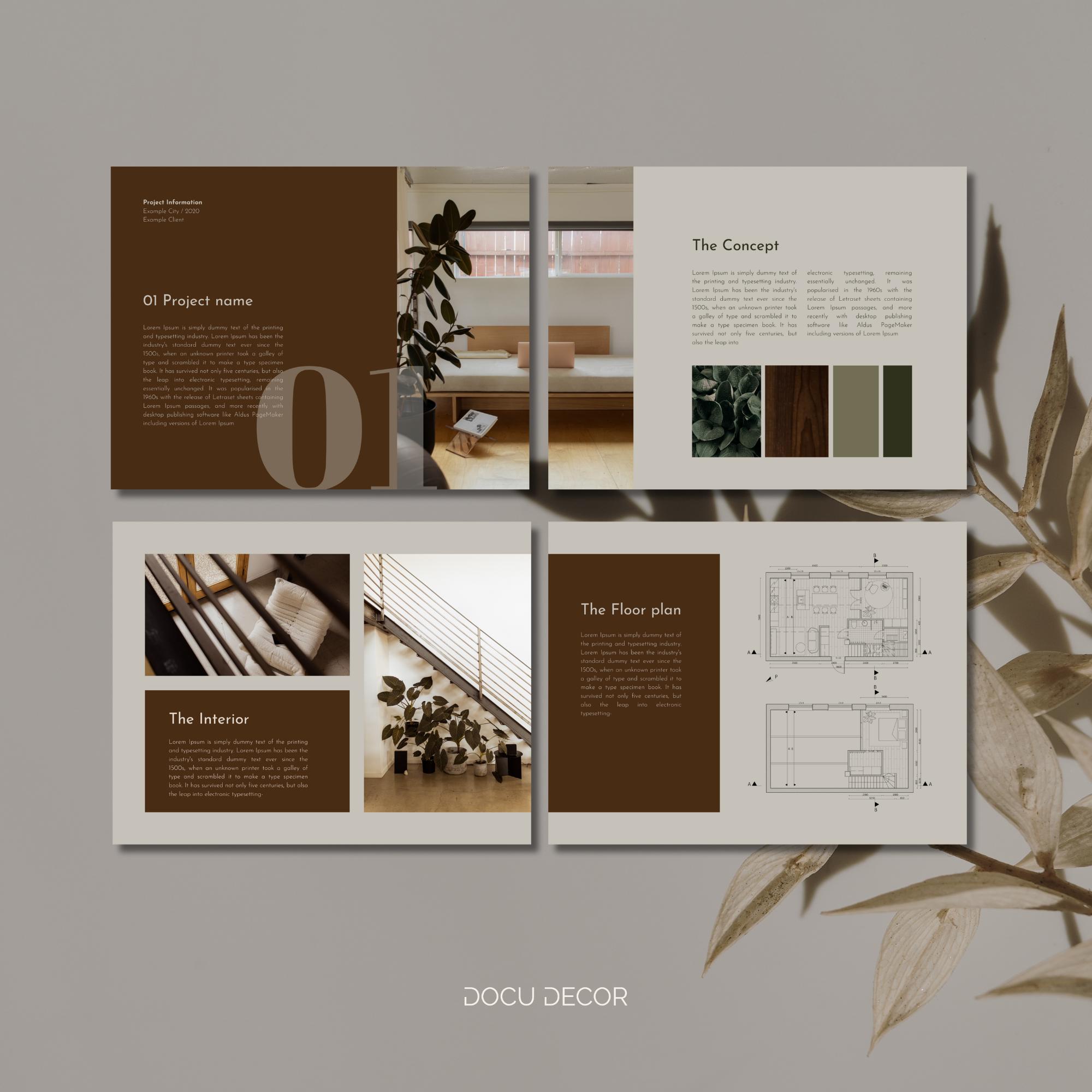 Canva Portfolio Template: Interior Designer & Architect (digital) - Etsy