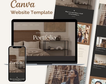 Canva Portfolio Website Template for Creatives | Resume & Portfolio