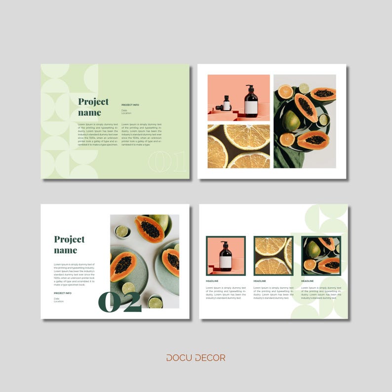 Portfolio Template for Creative Projects | Works on Canva Free ...