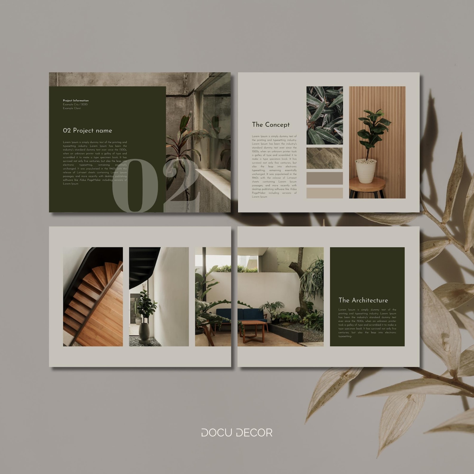 Canva Portfolio Template: Interior Designer & Architect (digital) - Etsy