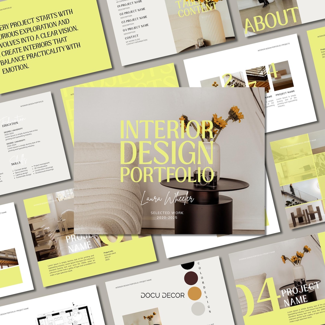 Interior Design Portfolio Template | Canva Creative Presentation ...