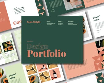 Portfolio Template for Creative Projects | Works on Canva free & InDesign