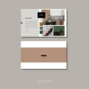 Portfolio Template for Interior Designer | Works on Canva Free ...