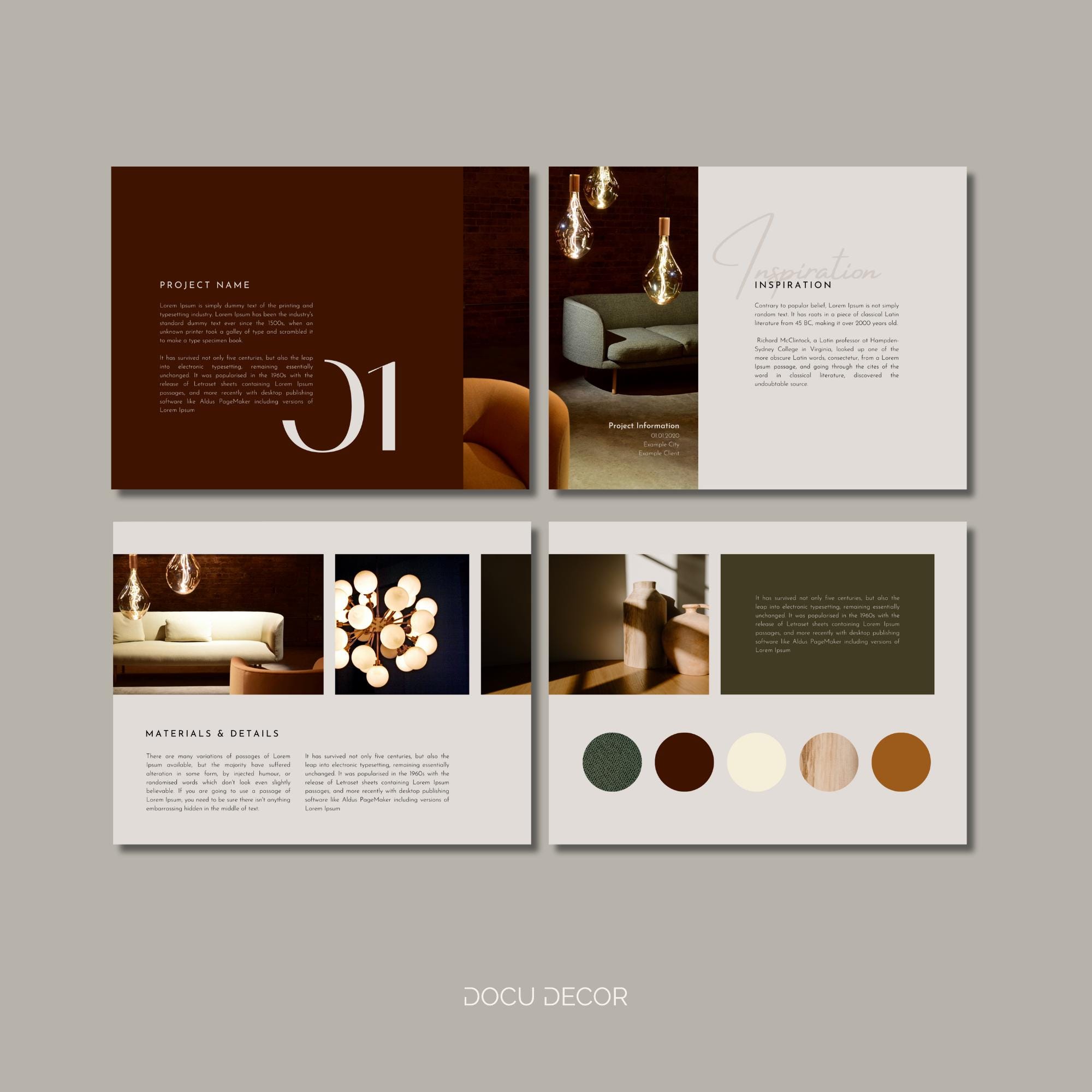 Canva Portfolio Template: Interior Designer & Architect (digital ...