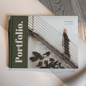 Modelo de Portfólio Canva para Projetos de Design | Portfólio Digital | Para Designer de Interiores e Arquiteto