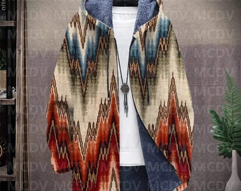 Cappotto maglione Cardigan Cappotto in pile con cappuccio Giacca spessa e calda