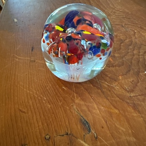 Vintage Art Glass Paperweight