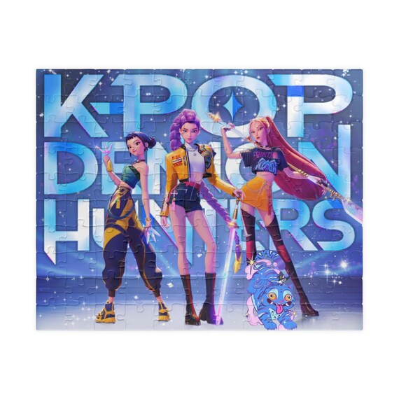Puzzle K-Pop Demon Hunters De 104 Piezas | 38x27 Cm Para Niños +6 Años