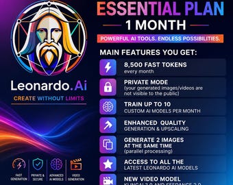 Leonardo AI Essentials Account 1-Monats-Konto - GLOBAL Region