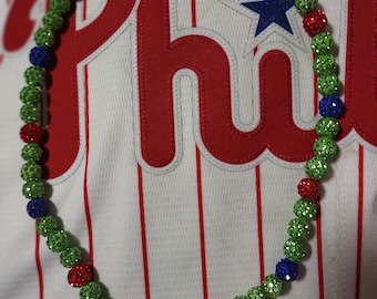 Phillies Beaded Necklace José Alvarado Inspired Throwback 