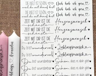 Freundschafts-Kerzen Set – 2 Stück Mit Sprüchen 'Du Bist Toll' & 'Freundschaftslicht', In Holzbox