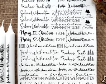 Christmas | DIN A4 waterslide Christmas film | Candle tattoo film | Candle tattoo | Candle film Advent & Christmas season