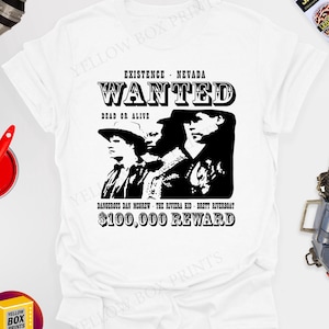 Gunmen Of The Apocolypse / Wanted Reward - Red Dwarf 100% Cotton Unisex Printed Tshirt, Various Colours & Sizes with Free UK Delivery