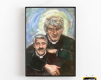 Father Stone Portait - FATHER TED Poster Print- Available in A5, A4 & A3 Sizes with Free Uk Delivery