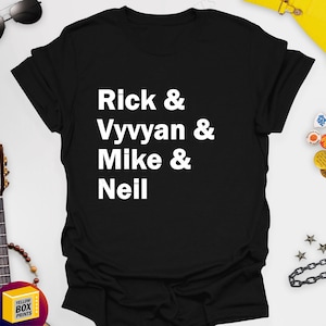 Rick, Vyvyan, Mike and Neil - The Young Ones Comedy 100% Cotton Unisex Printed Tshirt, Various Colours and Sizes with Free UK Delivery