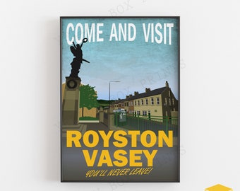 Come Visit Royston Vasey / Town Center - The LEAGUE OF GENTLEMEN Poster Print - Available in A5, A4 & A3 Sizes with Free Uk Delivery