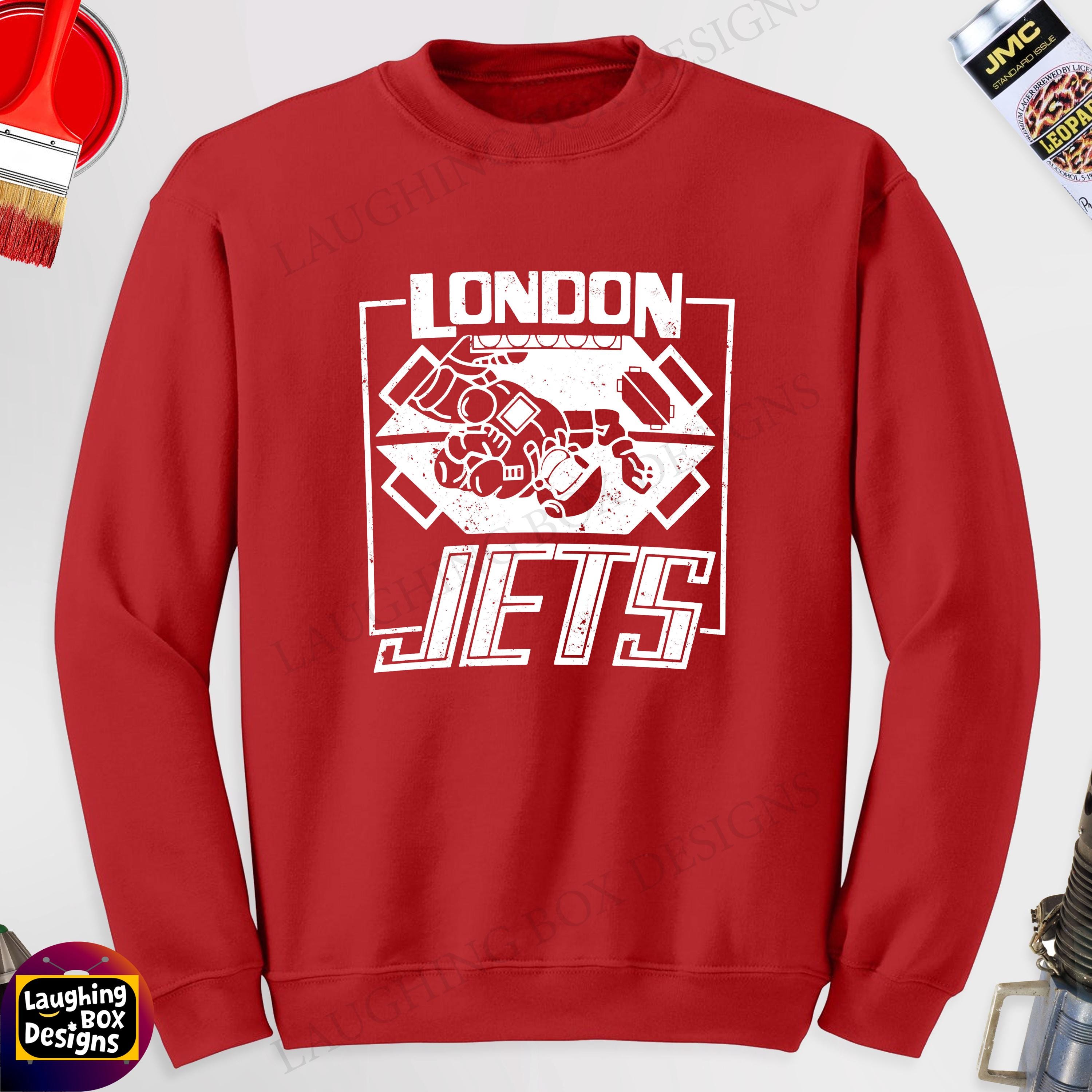T-shirt Red Dwarf London Jets Pour Homme En Coton Rouge - Tailles S à 3XL Neuf Avec étiquette