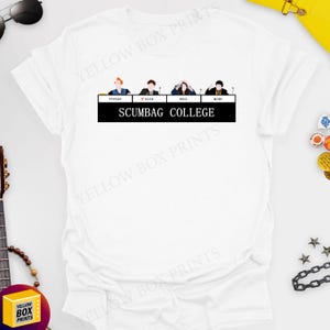 Scumbag College / University Challenge - The Young Ones 100% Cotton Unisex Printed Tshirt, Various Colours and Sizes with Free UK Delivery
