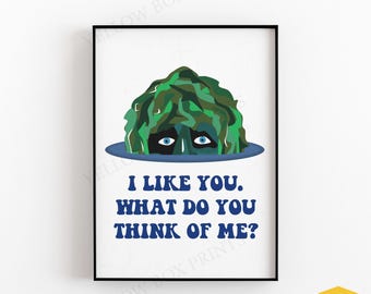 I Like you, What Do You Think Of Me? - Old Gregg / THE MIGHTY BOOSH Poster Print - Available in A5 A4 & A3 Sizes with Free Uk Delivery
