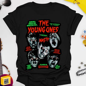 Nasty / Horrorscope / Halloween - The Young Ones Comedy 100% Cotton Unisex Printed Tshirt, Various Colours and Sizes with Free UK Delivery