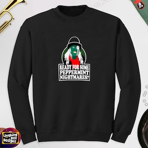 Sudadera unisex estampada de mezcla pesada The Hitcher / Peppermint Nightmares - The Mighty Boosh, varios colores y tallas + envío gratuito al Reino Unido