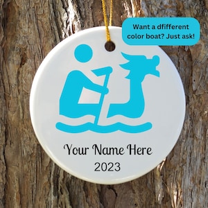 Personalized Dragon Boat Ornament, Dragon Boat Racing Gift, Dragon Boat Gift, Gift for Dragon Boat Racer, Dragon Team Gift, Dragon Boat Life